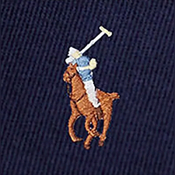 Polo Ralph Lauren Big & Tall Estate Rib Quarter-Zip Pullover Navy Blue XXL - Picture 4 of 13